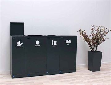 Bica affaldssystem m. modulære affaldsbeholdere til indendørs affaldssortering - inspiration