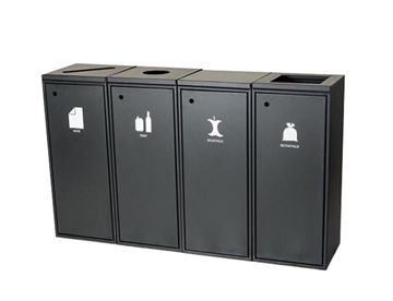 Affaldssorteringsmøbel - Sammensæt med flere beholdere - Fleksibelt affaldssystem