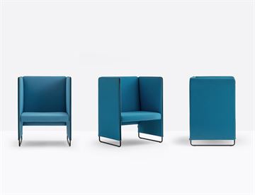 Zippo Akustik lænestol H 100 cm - Akustikforbedrende loungemøbler fra Pedrali