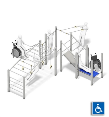 Calisthenics Alltogether 1 - Inkluderende træningsstation - kørestolsvenlig 