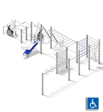 Calisthenics Alltogether 2 - Inkluderende træningsstation - kørestolsvenlig 