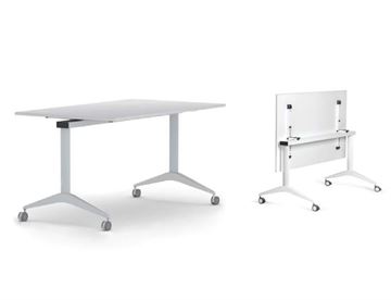 Flip top bord  - Fleksibel og pladsbesparende konferencebord / mødebord - Mobilt klapbord