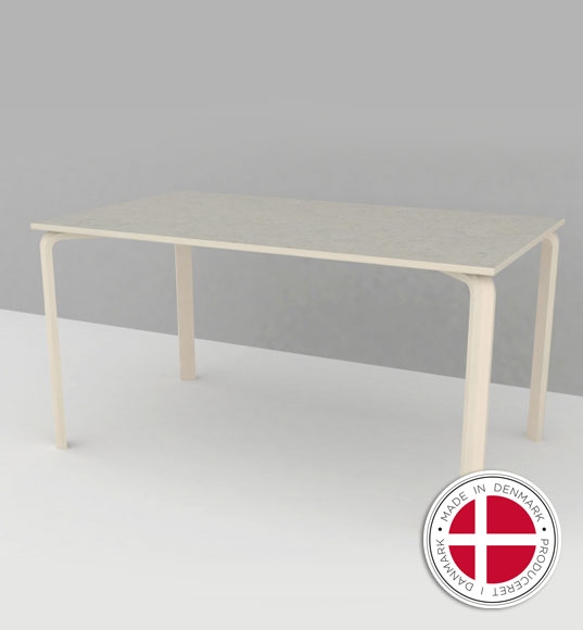 Institutionsbord m. linoleum, godt børnehavebord - Dansk produceret