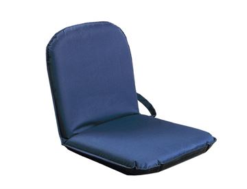 Gulvstol - Foldbart sæde, men at tage med, perfekt som festivalstol, strandstol mv. - Blå