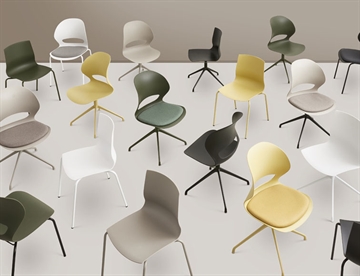 Flot stoleserie i flere farver og varianter - Stole med mange anvendelser