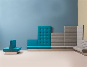 Modus Lounge sofa modul miljø fra Pedrali - Velegnet til indretning af cafeer, barer, restauranter mv.