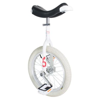 Ethjulet cykel med indendørs dæk 16", Only One, Hvid