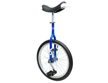 OnlyOne Unicycle 20" - Ethjulet cykel med blåt stel og sort dæk