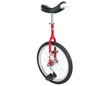 OnlyOne Unicycle 20" - Ethjulet cykel med rødt stel og sort dæk