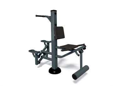 Kombi Stepper - Hip Extension - Dobbelt træningsmaskine til det udendørs fitnessområde 