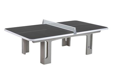 Udendørs Bordtennisbord i polymer beton med runde hjørner - Grå