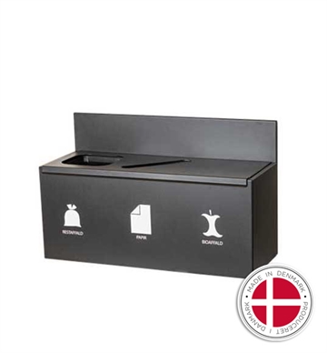 Kildersortering - Væghængt affaldsbeholdere til affaldssortering - Dansk produceret 