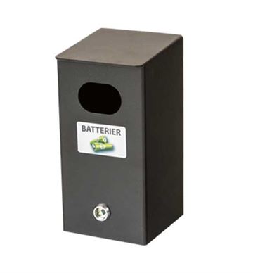 Batteriboks til brugte batterier - Kildesortering
