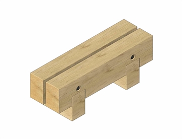 RUNA Plint 1140 mm - Modulær Park og byrumsmøbel RUNA Plint 1800 mm - Park og byrumsmøbel af Egetræssveller