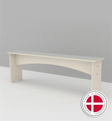 Bænk med laminat overflade, 140 cm - Fritstående indendørs bænk