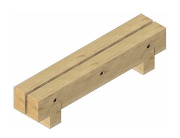 RUNA Plint 1800 mm - Modulær Park og byrumsmøbel RUNA Plint 1800 mm - Park og byrumsmøbel af Egetræssveller