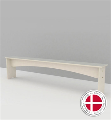 Bænk med laminat overflade, 200 cm -  Fritstående indendørs bænk