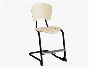 Nian Elevstol - Skolestol her med sort stel