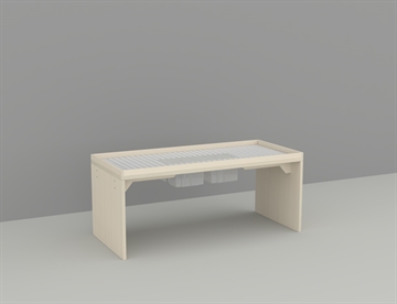 Legebord med LEGO plader  - LEGO gavlbord