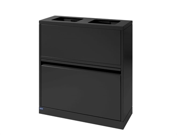 Fleksibelt affaldssystem - Bica affaldssorteringsmøbel her i sort