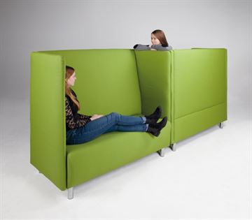 Akustik sofa  - sofa med lyddæmpende effekt til loungeområder, institutioner mv