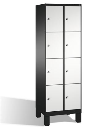 Personaleskab Evolo Plus 2 søjler - 8 rum - B 60 cm