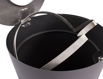udendørs affaldsbeholder, 75 L. - rund med åben top