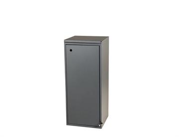 Affaldsbeholder til sortering m. låg og håndfri betjening m. pedal, 2x60L. - Affaldssortering