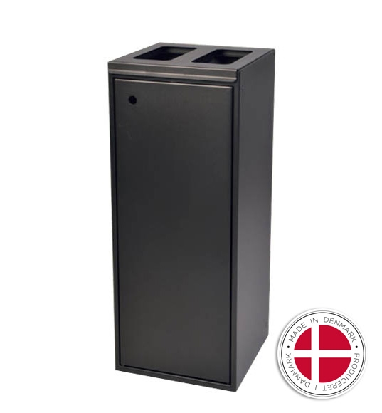 Affaldsbeholder, 2 x 60 liter. - Fleksibelt affaldssystem, dansk produceret