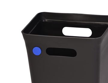Affaldsvogn med affaldsspande til kildesortering