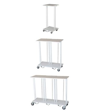 Mobilt affaldsstativ m. pedal og låg, 60 ltr. - Flere varianter