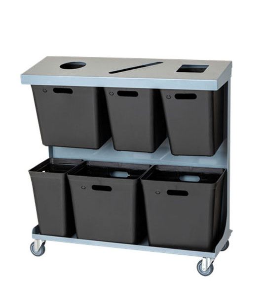 Affaldsvogn model 2 til kildesortering - Affaldssortering 