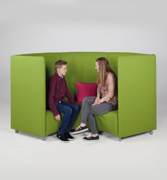 Akustik sofa modul 120° - "Rund" sofa med lyddæmpende effekt