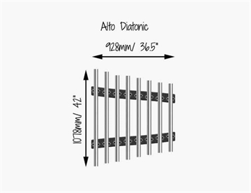 Alto Diatonisk Freechime - Mål