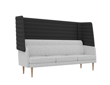 Arcipelago 3 pers. sofa med høj ryg for støjdæmpende effekt - Akustikmøbler