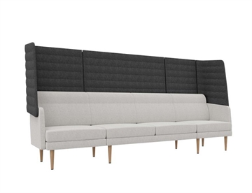 Arcipelago 4 pers. sofa m. høj ryg for lyddæmpende effekt - Akustikmøbler