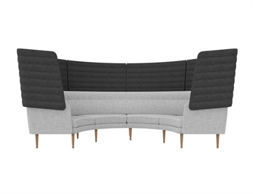 Arcipelago kurvet 4 pers. akustik sofa - Loungemøbler