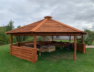 Bålhytte, Ø8 meter - God løsning til hyggelige samlingssteder i naturen