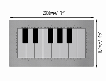 Baby Floor Piano mål