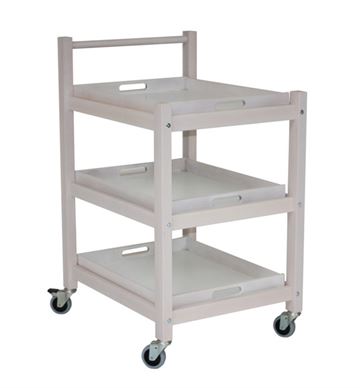 Bakkebord med kørehåndtag - Serveringsvogn - Rullebord