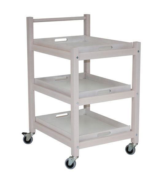 Bakkebord med kørehåndtag - Serveringsvogn - Rullebord