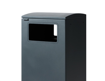 Firkantet åbent indkast - Bica affaldsbeholdere