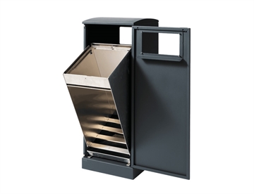 Bica affaldsbeholder m. integreret poseholder med vippefunktion for nem ergonomisk tømning