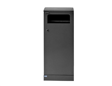 Bica affaldssystem - udendørs affaldsbeholder i galvaniseret stål, 100 L. - Affaldssortering