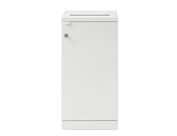 Bica Affaldsbeholder m. lås til fortroligt papiraffald, 95 L. - Hvid