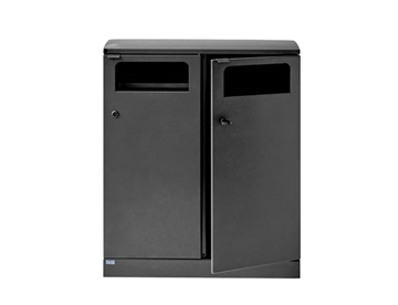 Bica udendørs affaldsbeholder - Affaldssystem m. 2 fraktioner til affaldssortering