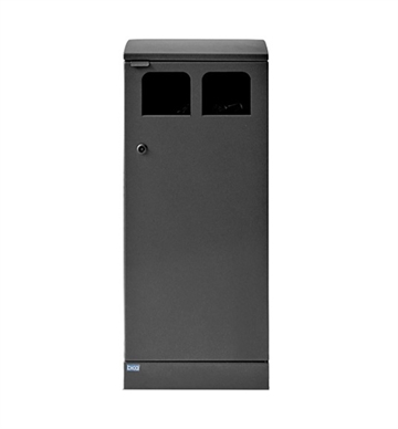 Bica affaldssystem til udendørs affaldssortering - Affaldsbeholder 2x50 L. - Skraldespand til sortering
