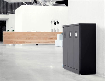Bica affaldsbeholder til sortering - Affaldsstation m. 3 rum til indendørs affaldssortering / kildesortering