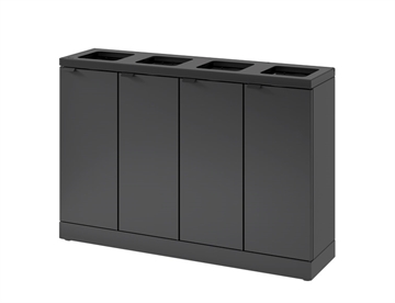 Bica Basic Affaldssystem, 4x45 L. Beholder m. 4 fraktioner til affaldssortering