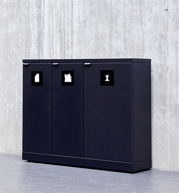 Bica Affaldssortering m. 3 rum  - Affaldsbeholdere til indendørs sortering
